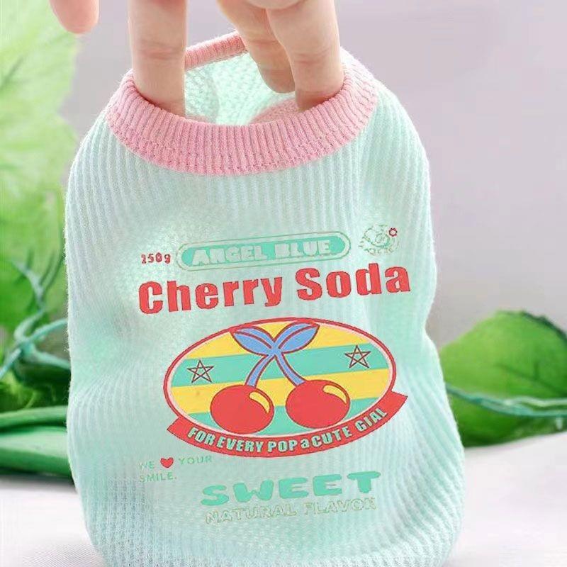 Cute Bear Spring and Autumn Thin Style Sleeveless Vest Dog Clothes for Teddy Bichon Pet Yorkshire Schnauzer